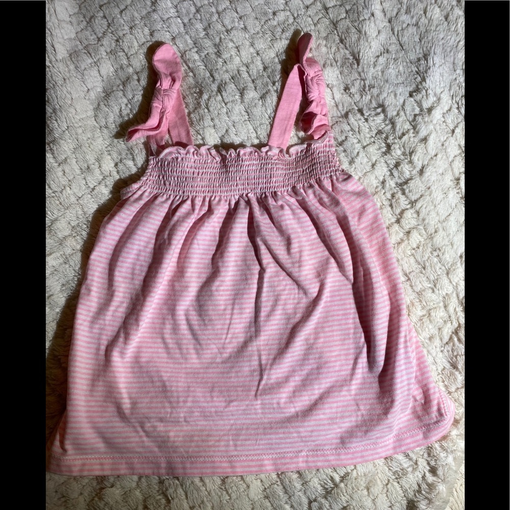 Flowy pink striped top